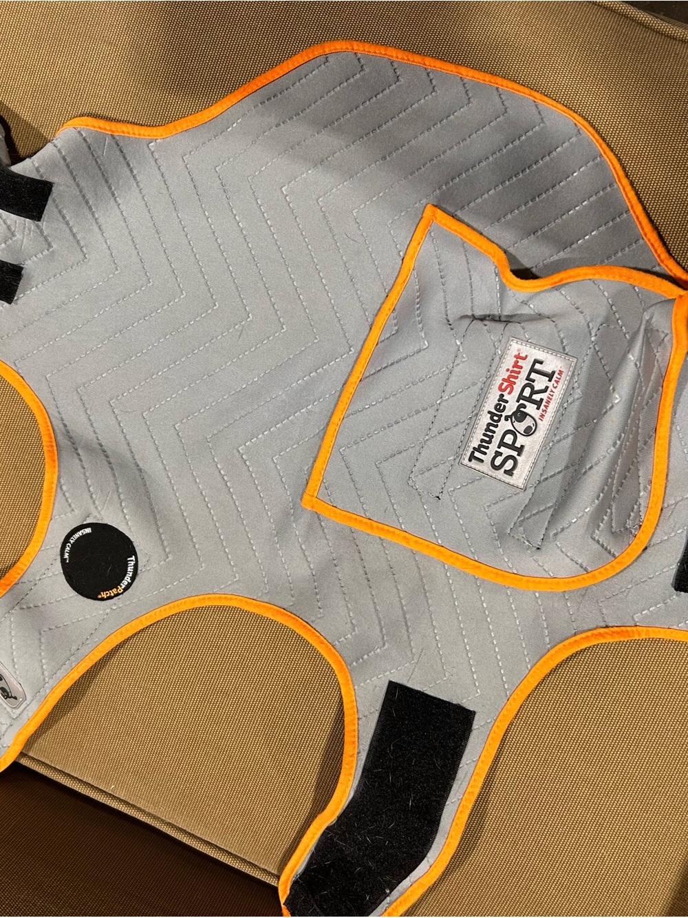 ThunderShirt Sport Dogs Gray & Orange Calming Vest size Small